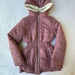 Limited Too Mauve Hooded Puffer Jacket
